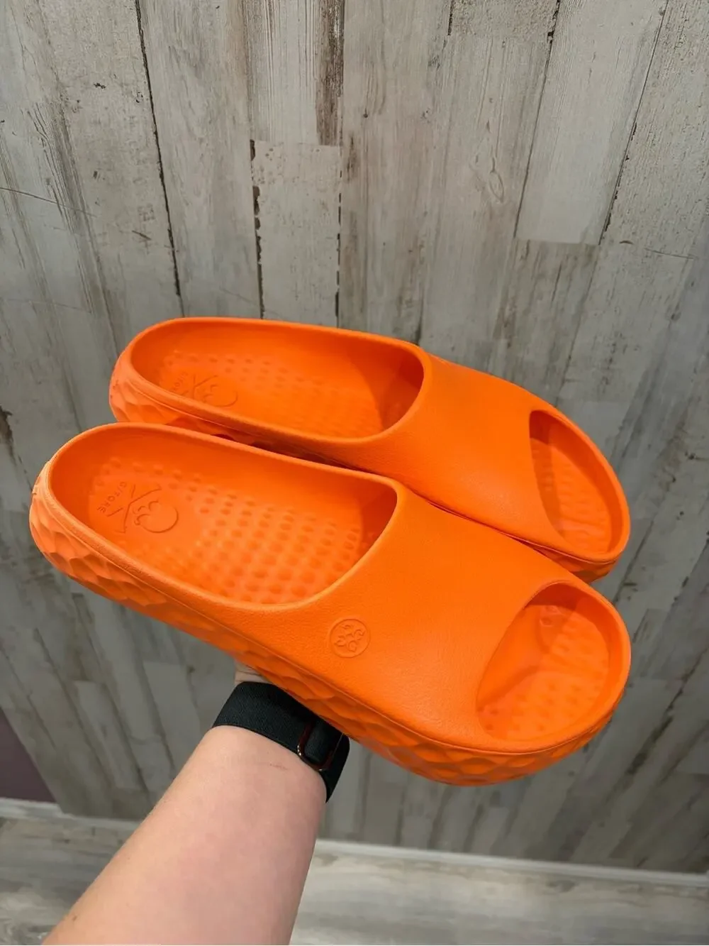 G/Fore G/Slide Street Show Orange Slide Sandal Men’s Size 11 Golf Rubber Comfort